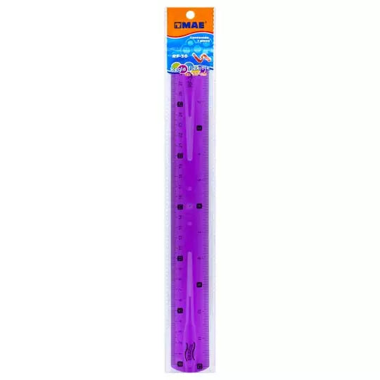 Regla flexible mae de 30cm 1 pieza.