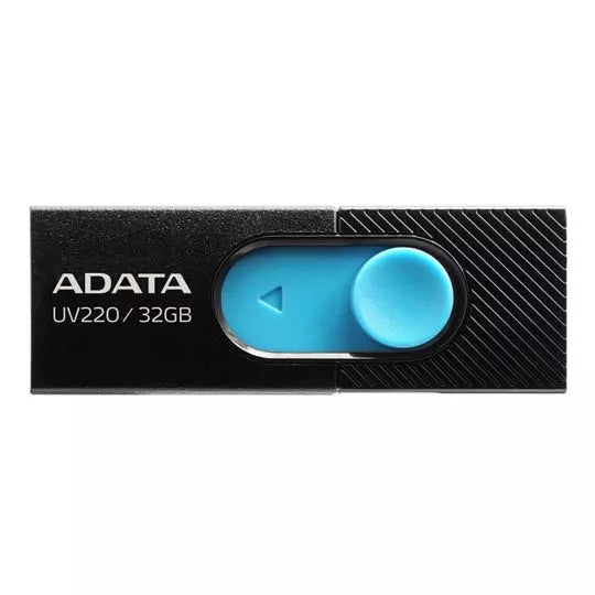 Memoria USB Adata UV220, 32gb, 2.0, Color negro-azul