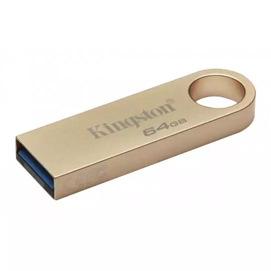 Memoria USB Kingston 64GB Metálica color Oro