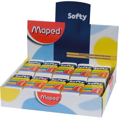 Goma Maped Softy tipo migajón - caja con 20 piezas