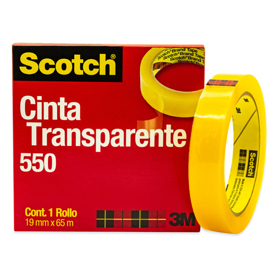 Cinta Transparente Scoth de 19mm x 65m - 1 piezas