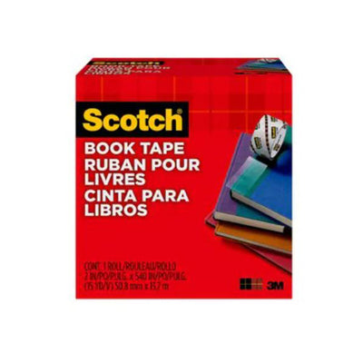 Cinta Adhesiva Scotch para Libros Transparente de 50.8mm x 13.7m - 1 Piezas