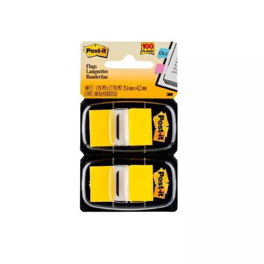 Banderitas adhesivas Post-It amarillo 2blocks