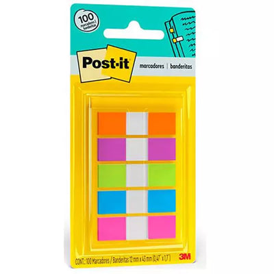 Banderitas adhesivas Post-it neón 5 blocks