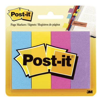 Banderitas Adhesivas Post-it, Surtido Pastel - Estuche con 4 Blokcs