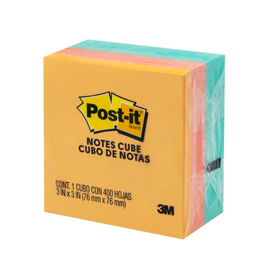 Block de Notas Adhesivas Post-it, Surtido Pastel - Block con 400 Notas