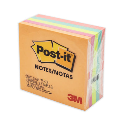 Block de Notas Adhesivas Post-it, Surtido Neón - Block con 375 Notas
