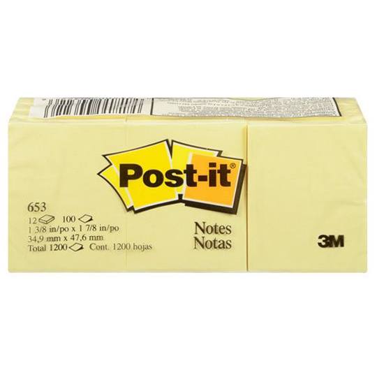 Block de Notas Adhesivas Post-it, Amarillas - Block con 100 Notas