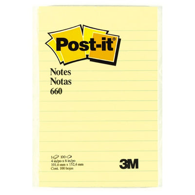 Block de Notas Adhesivas Post-it, Amarillas - Block con 100 Notas