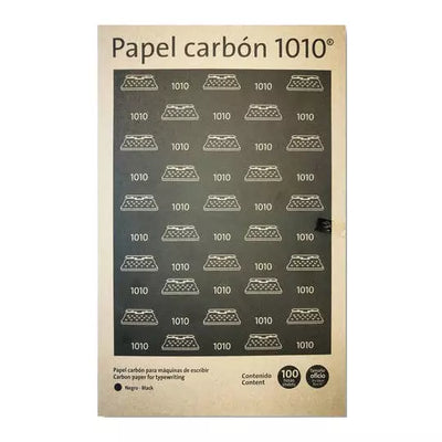 Papel carbón Pelikan 1010 tamaño oficiocolor negro caja con 100 hojas