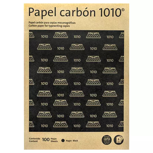 Papel carbón Pelikan 1010 tamaño carta color negro caja con 100 hojas