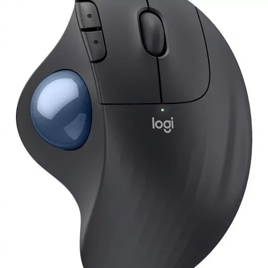Mouse Ergonómico Logitech M575 S Trackball RF Inalámbrico/Bluetooth Negro