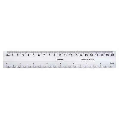 Regla metálica de aluminio Pilot de 20 cm
