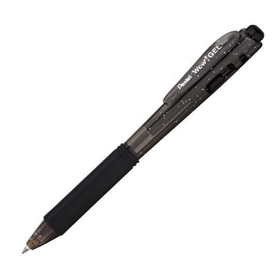 Bolígrafo Pentel Wow de Gel Punto Mediano 0.7 mm, Negro - 1 Pieza