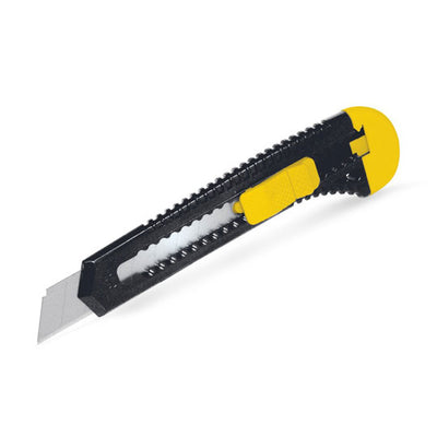 Cutter alma metálica SANTUL de 6" color negro con amarillo - 1 pieza