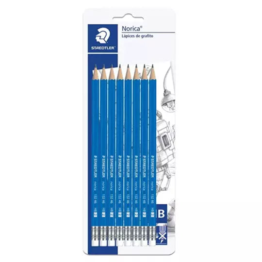 Lápiz de grafito Staedtler hexagonal Norica HB #2 caja con 12 piezas