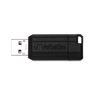 Memoria VERBATIM USB 32GB pinstripe, negro