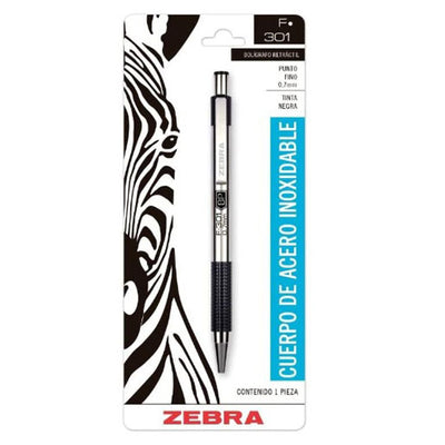 Bolígrafo Zebra Punto Fino 0.7mm, Negro - 1 Pieza