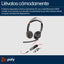 Headset Poly modelo Blackwire 5220 Sonido Stereo conector USB-C + Plug de 3.5 mm + adaptador de USB-C a USB-A