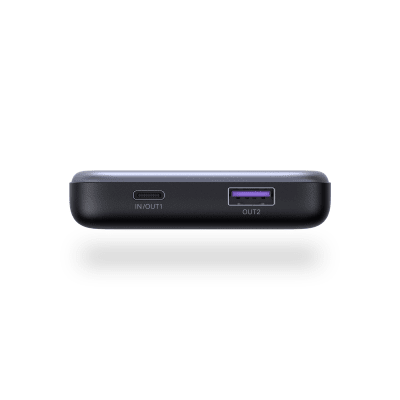 Power Bank Ultradelgado UGREEN 75131B | 10000mAh 37Wh Li-Po | USB-C 20W PD3+PPS + USB-A 22.5W | Pantalla Digital | V-0 | NTC | IATA | 2.7 cargas iPhone | SKU 75131B
