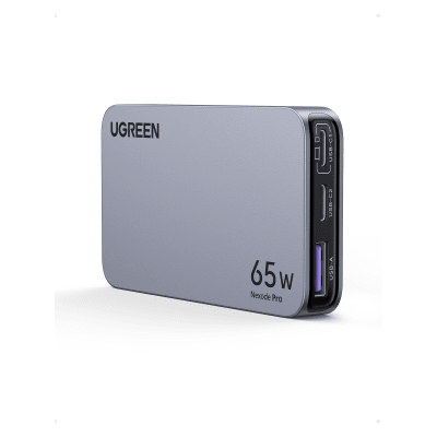 Cargador GaN 65W UGREEN 25356 | PPS + PD 3.0 + QC 4.0 | Samsung Super Fast 2.0 | 2×USB-C (65W+) + USB-A | MacBook Air M4 | Viaje Internacional 100-240V | 3 Dispositivos Simultáneos | SKU 25356