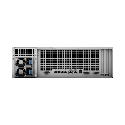 NAS Rack Synology RS4021xs+ | 4U 16 Bahías (exp. 40) | Xeon D-1541 8C/16T | 16GB DDR4 ECC hasta 64GB | 403,000 IOPS | 6,200 MB/s | RAID F1 SSD | Fuente Doble | VDI/OLTP | SKU RS4021XS+