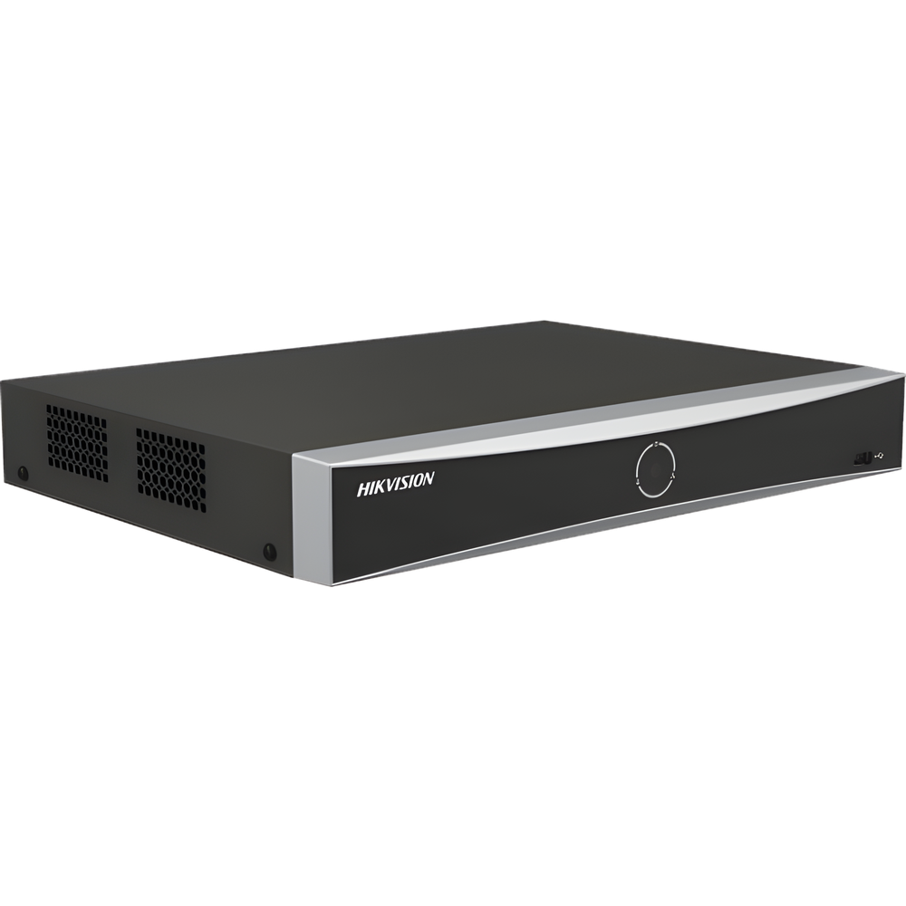 NVR IP / 16 Canales / 12 Megapixel (4K) / AcuSense / Reconocimiento Facial / 1 Bahía HDD / HDMI 4K / Sin PoE