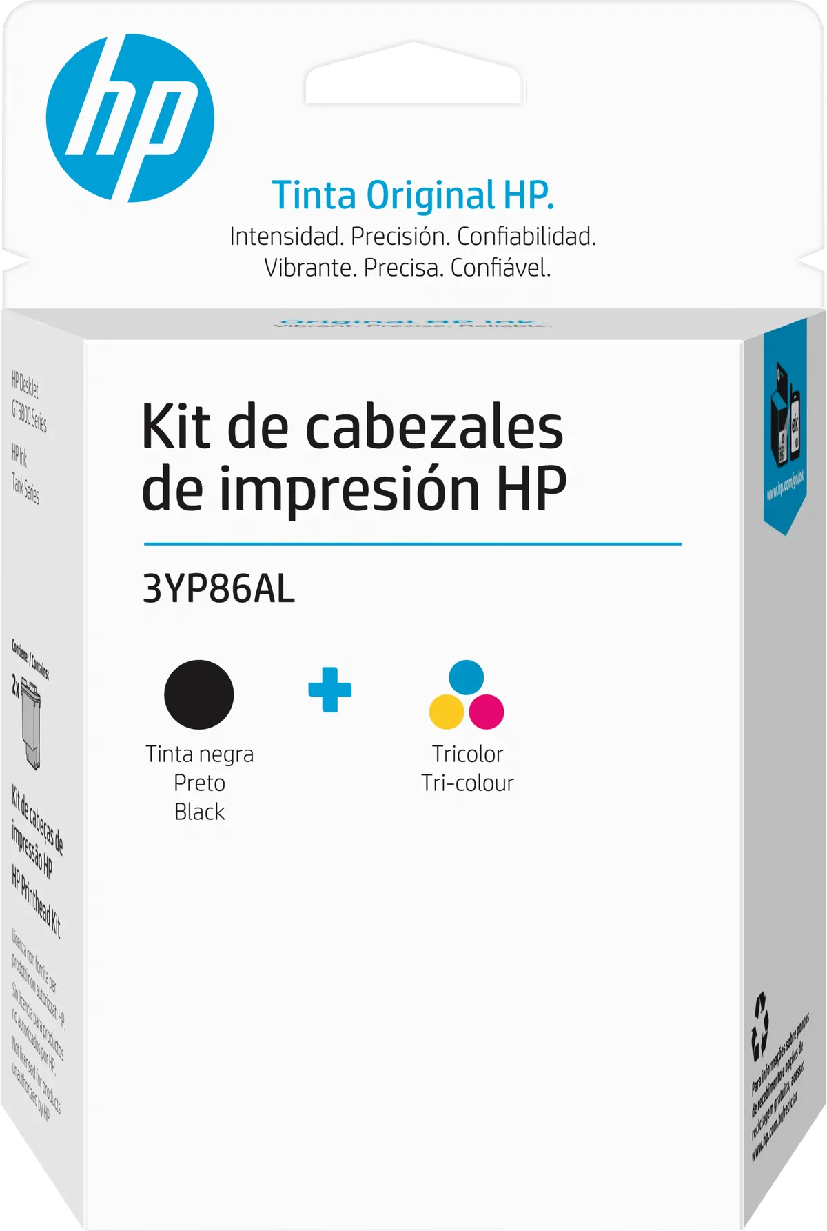 3YP86AL Kit de cabezales de impresión HP GT 3YP86AL, negro/tricolor