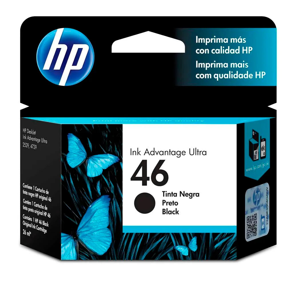 CZ637AL Cartucho HP original de tinta negra 46 Advantage