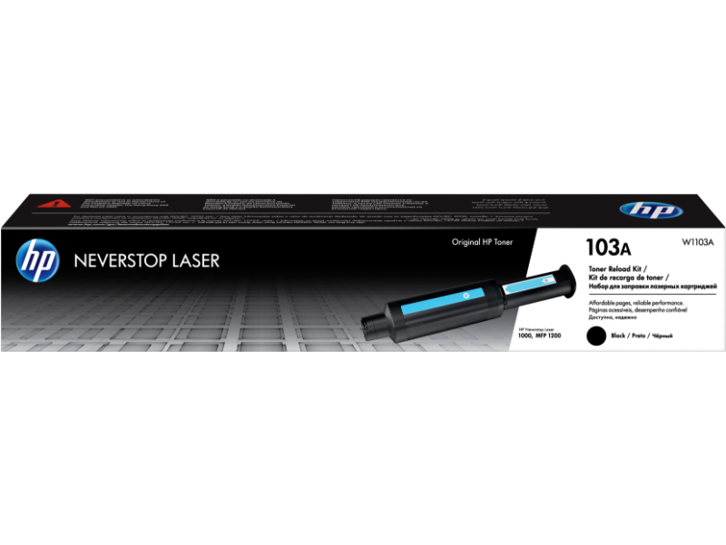W1103A Kit de Recarga de Tóner HP Neverstop Laser 103A Negro Original, 2500 Páginas