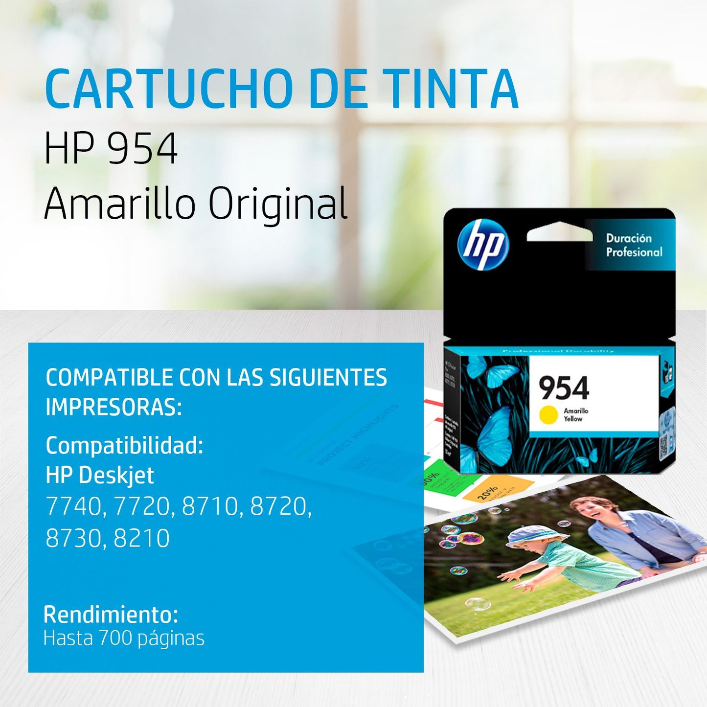 L0S56AL Cartucho HP 954 Amarillo Original