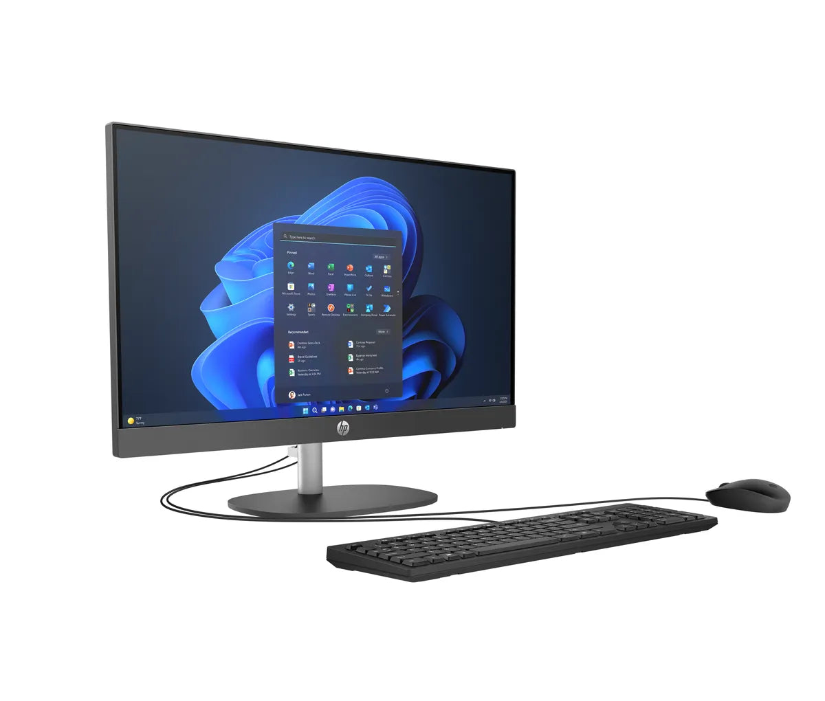 Computadora Todo en Uno HP ProOne 245 G10, 23.8" FHD, AMD Ryzen5 7520U, RAM 8GB, 512GB SSD, Windows 11 Home