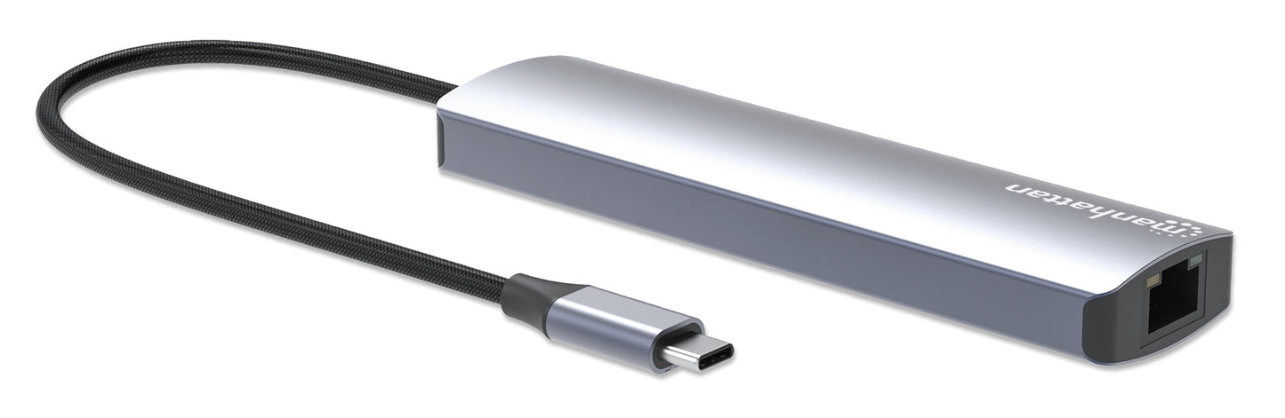LM-Hub Manhattan USB-C Macho 2x USB-A 1x