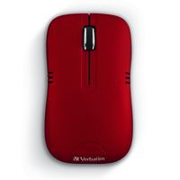 Mouse óptico VB99767 Verbatim, Alámbrico, Rojo y negro