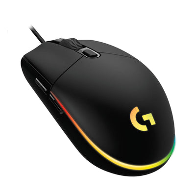 Mouse gaming Prodigy G203 Logitech, Alámbrico, USB, 8000DPI, Negro