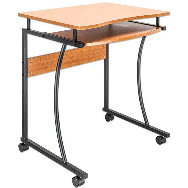 Escritorio compacto Café con ruedas y band