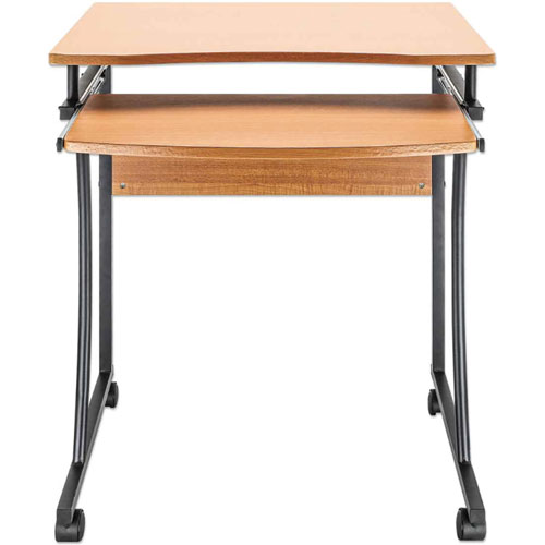 Escritorio compacto Café con ruedas y band