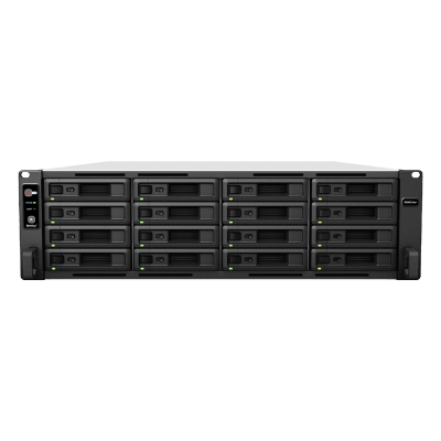 NAS Rack Synology RS4021xs+ | 4U 16 Bahías (exp. 40) | Xeon D-1541 8C/16T | 16GB DDR4 ECC hasta 64GB | 403,000 IOPS | 6,200 MB/s | RAID F1 SSD | Fuente Doble | VDI/OLTP | SKU RS4021XS+