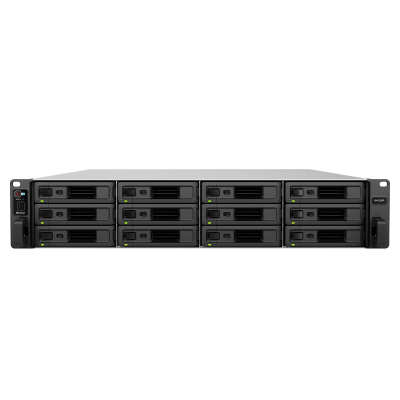 Expansor Rack Synology RX1225RP | 12 Bahías SATA 3.5"/2.5" | 2U | PSU Redundante Dual | Hot-Swap Discos y Ventiladores | RS2423RP+ a 36 o 48 Bahías | DSM | Misión Crítica 24/7 | SKU RX1225RP