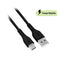 Cable USB v3.0 tipo "C", 1m, color negro, PVC