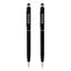 Pluma de tinta negra tipo Stylus BRobotix, Negro, Incluye 2 plumas