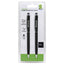 Pluma de tinta negra tipo Stylus BRobotix, Negro, Incluye 2 plumas