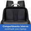 BROBOTIX MALETIN BACKPACK 15.6" MODELO CHAMPION COLOR NEGRO CON ASA METÁLICA - Mochila Notebook Laptop PC