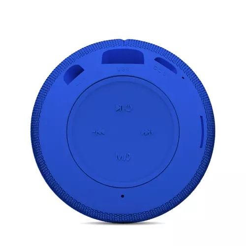 Bocina Bluetooth 360 BRobotix Azul, Radio FM, Puerto USB Y Micro SD,