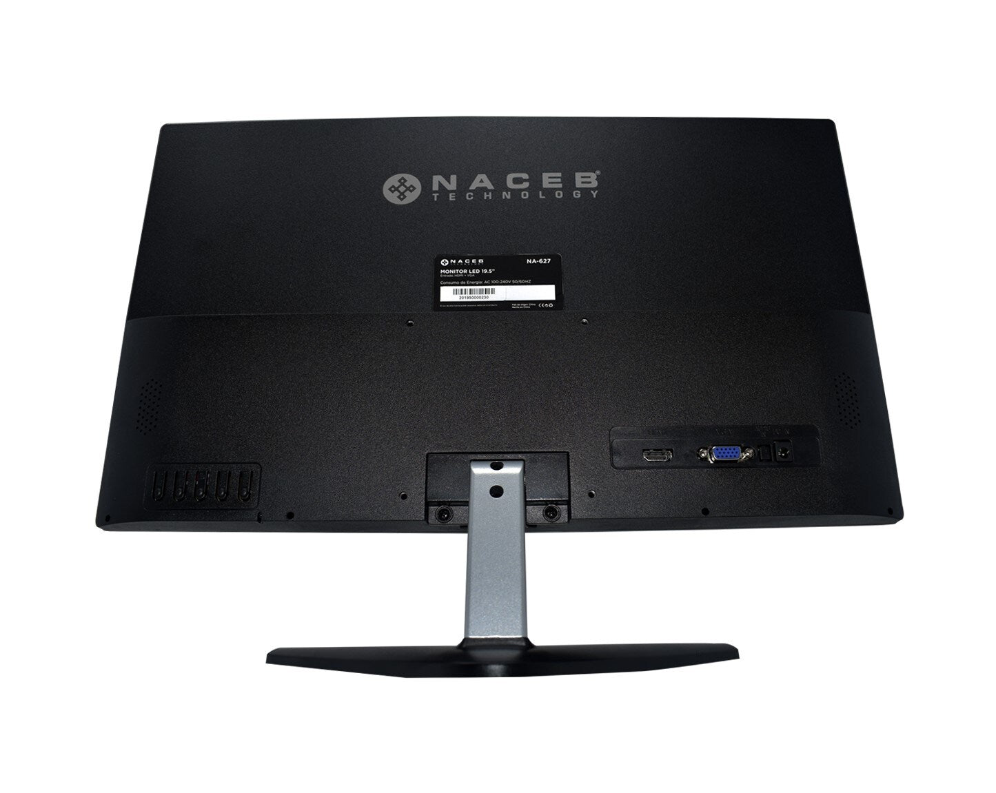 Monitor Naceb Royan 19.5", LED, 2Ms, Slim, HDMI, VGA