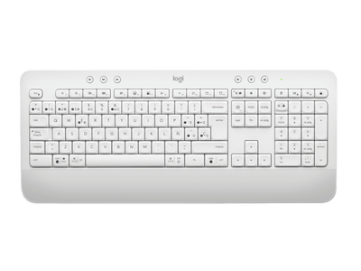 Teclado Signature K650 Logitech, Inalámbrico, Blanco crudo (Español)