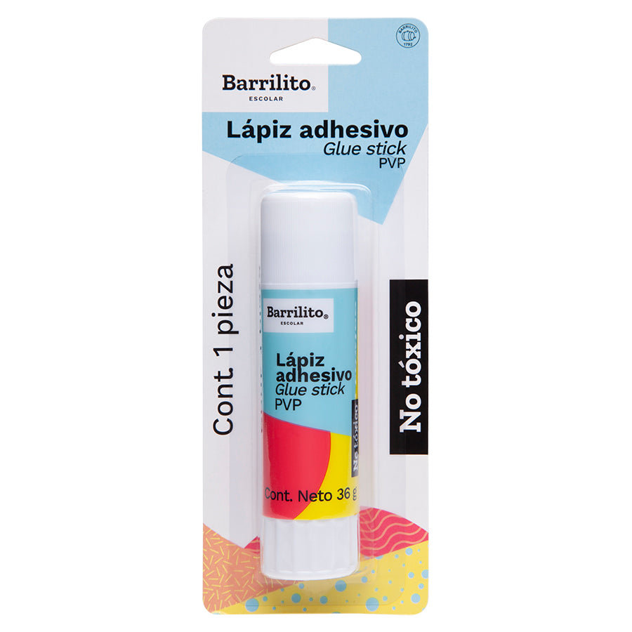 Lápiz adhesivo 36 g Barrilito color blanco - 1 pza