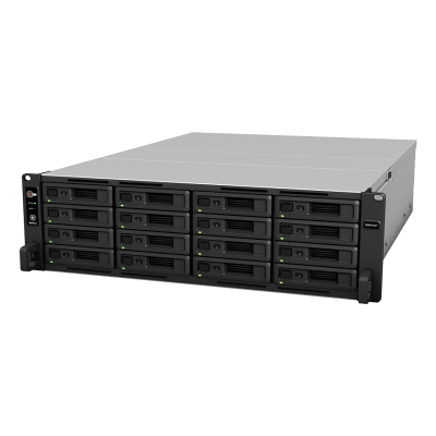 NAS Rack Synology RS4021xs+ | 4U 16 Bahías (exp. 40) | Xeon D-1541 8C/16T | 16GB DDR4 ECC hasta 64GB | 403,000 IOPS | 6,200 MB/s | RAID F1 SSD | Fuente Doble | VDI/OLTP | SKU RS4021XS+