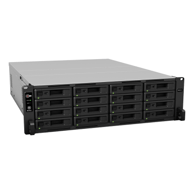 NAS Rack Synology RS4021xs+ | 4U 16 Bahías (exp. 40) | Xeon D-1541 8C/16T | 16GB DDR4 ECC hasta 64GB | 403,000 IOPS | 6,200 MB/s | RAID F1 SSD | Fuente Doble | VDI/OLTP | SKU RS4021XS+