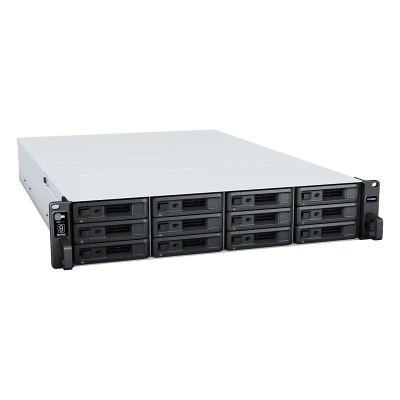 Expansor de Almacenamiento Rack Synology RX1223RP | 12 Bahías SATA 3.5''/2.5'' | Para RS2825RP+ y RS2423RP+ | +12 Bahías al NAS Host | PSU Redundante | Ventiladores Hot-Swap | HAT5310 SAT5221 | SKU RX1223RP